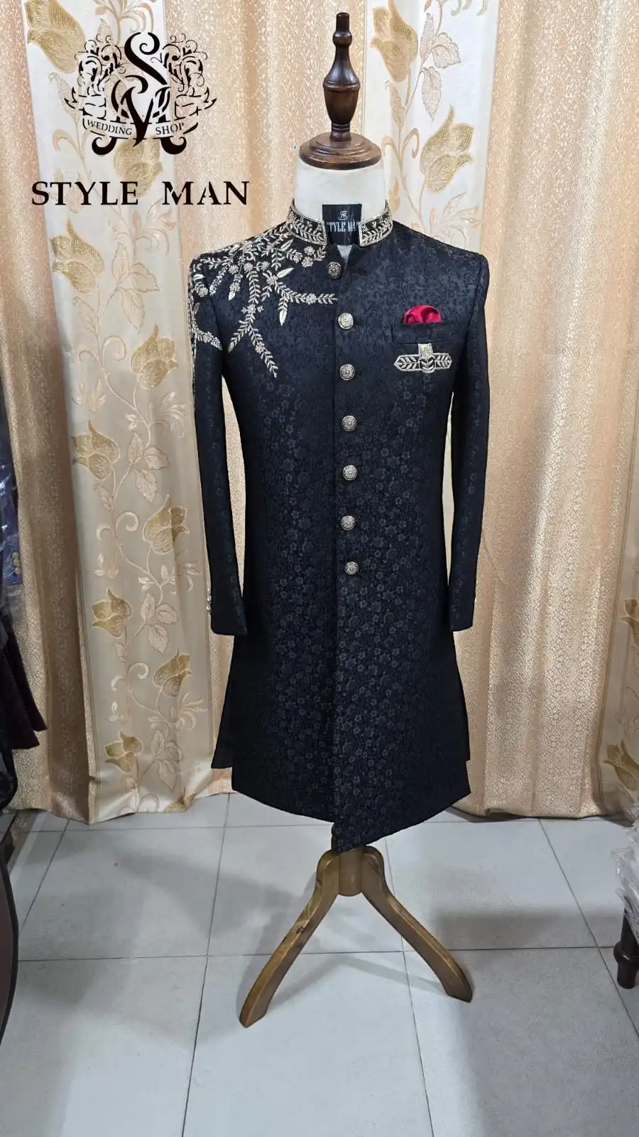 zardosi work  sherwani